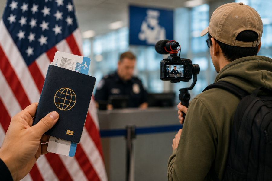 EUA alertam influenciadores que queiram monetizar conteúdo no país usando visto de turista